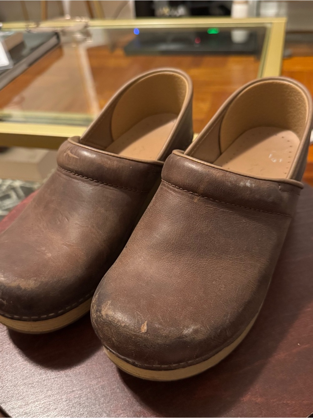 Dansko Brown Leather Clogs